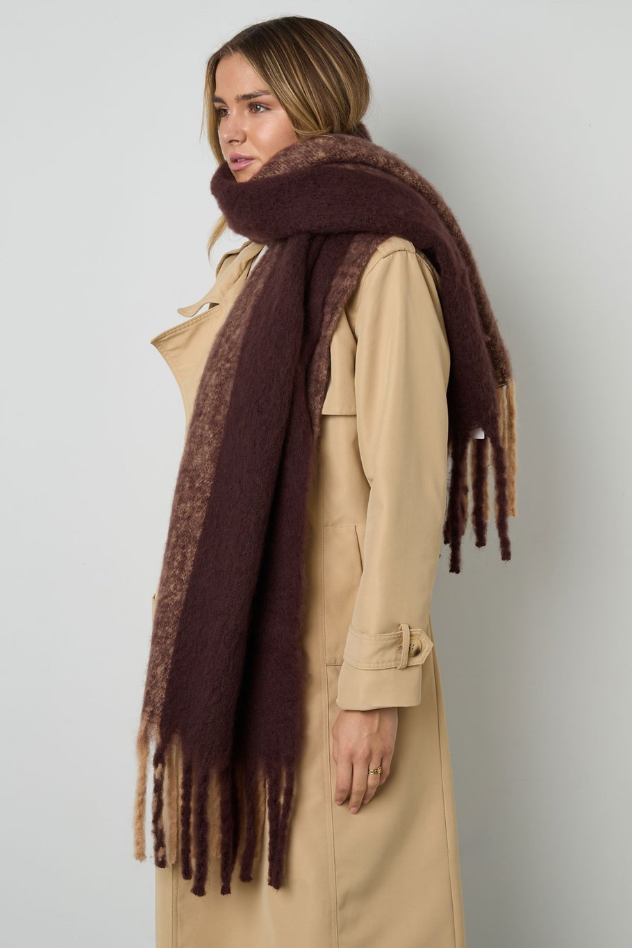 Winter scarves mixed color Casual Polyester Daily Picture3